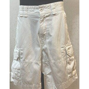 POLO RALPH LAUREN MEN'S WHITE CARGO COTTON SHORTS SIZE 31 # 379